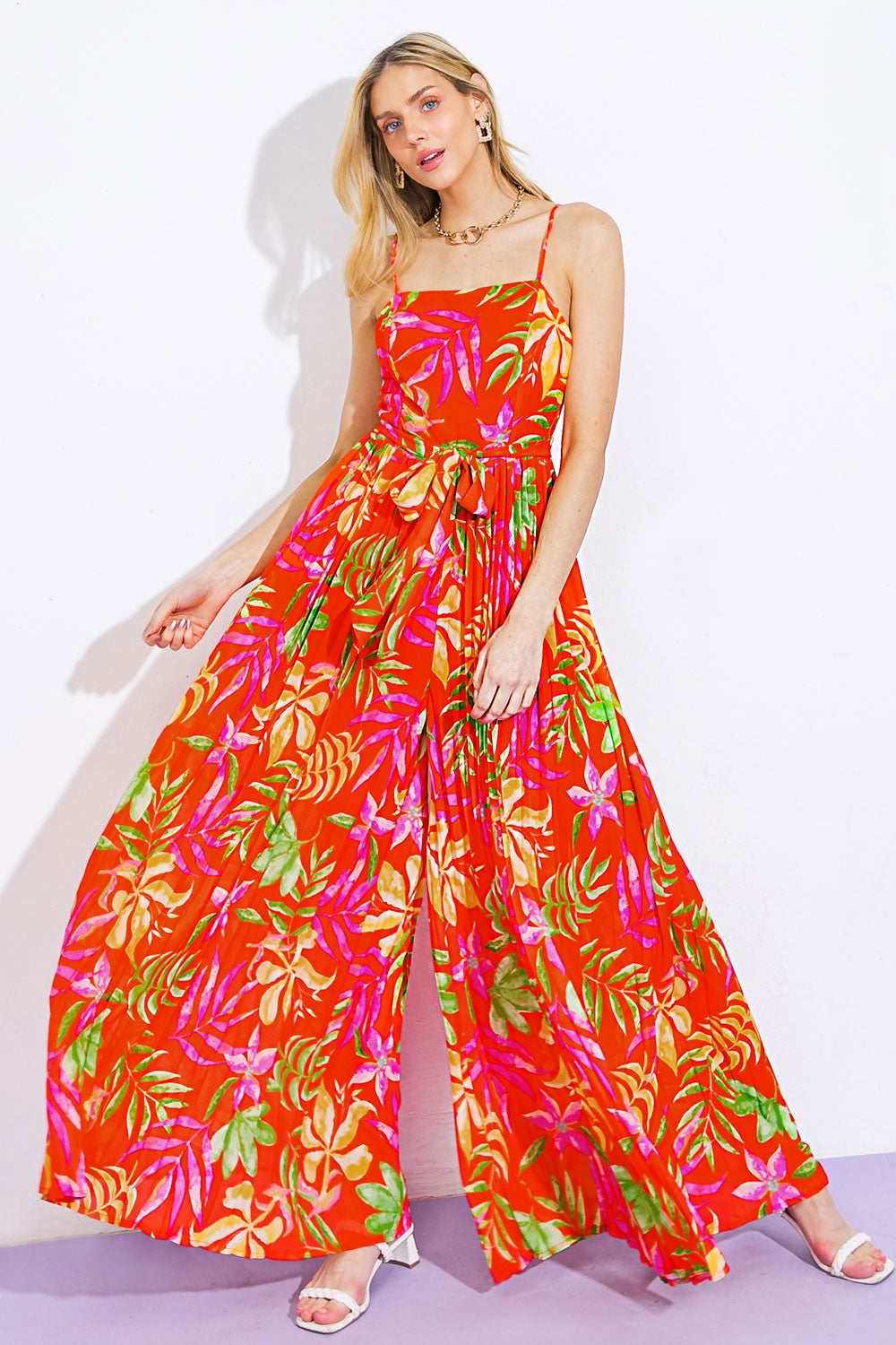 BLOSSOMING WITH JOY WOVEN JUMPSUIT - By Baano