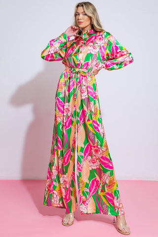 BLOOMING HOPE WOVEN JUMPSUIT - By Baano