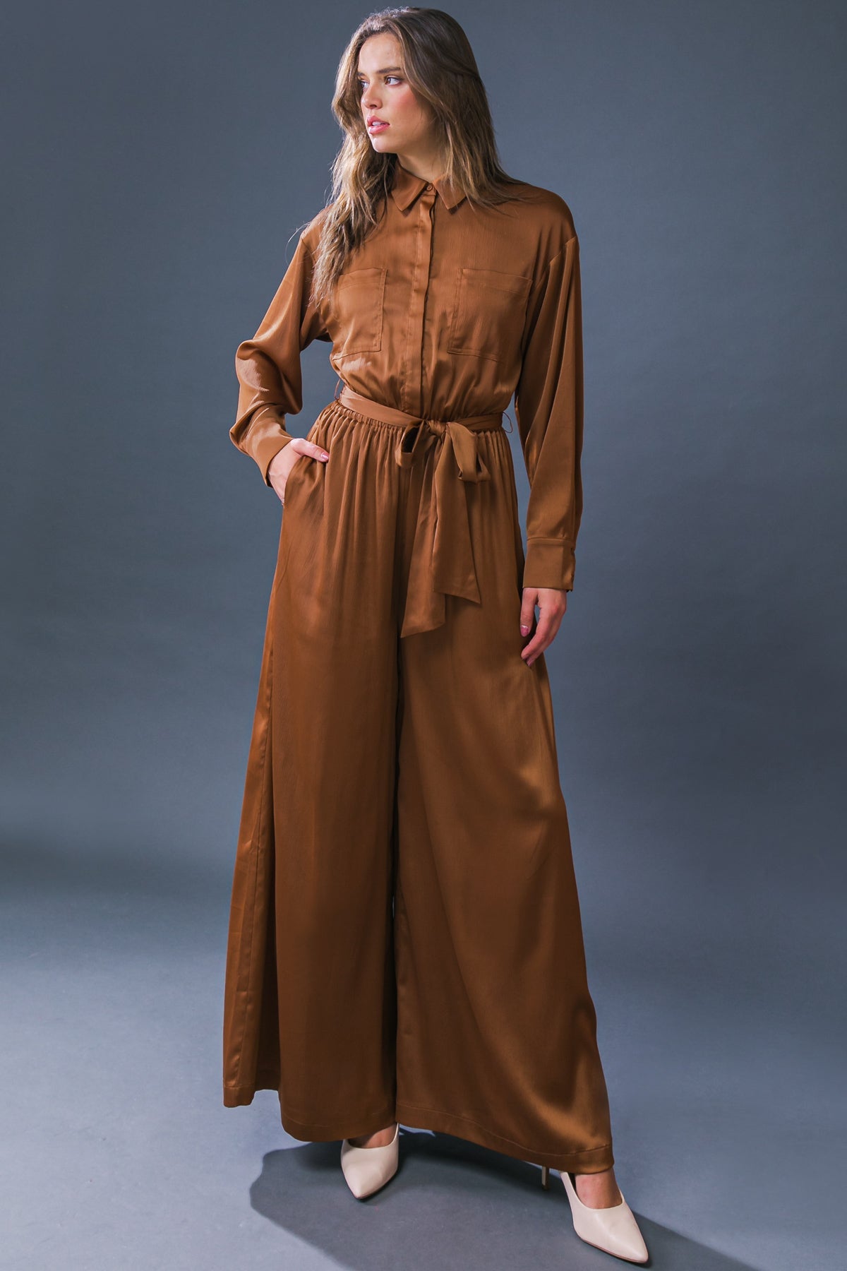 SIMPLY TRENDY WOVEN JUMPSUIT - By Baano