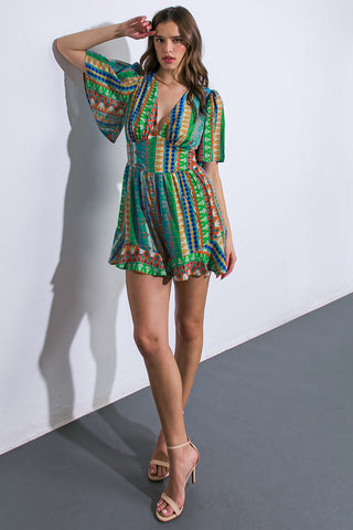 REFRESHING BEAUTY WOVEN ROMPER - By Baano