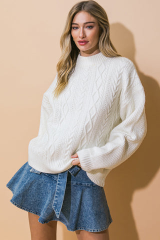 SIMPLE SOLUTIONS SWEATER TOP - By Baano
