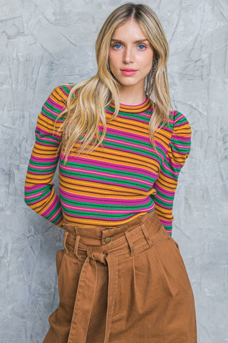 ALWAYS IN MY HEART SWEATER TOP - By Baano