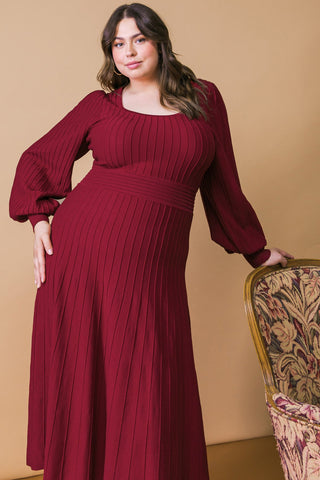 KEEP LOOKING UP SWEATER MIDI DRESS - By Baano