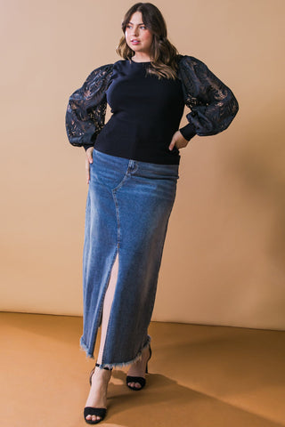 LEISURE LIFE SWEATER TOP - By Baano