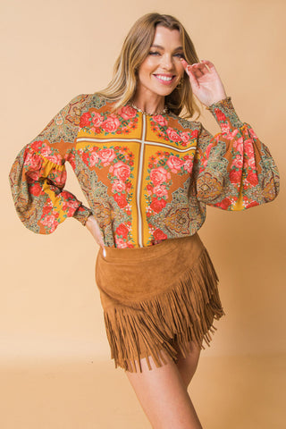 MOOD SETTER WOVEN TOP - By Baano