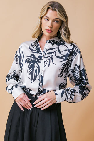 BRIDE AND TRUE SATIN TOP - By Baano