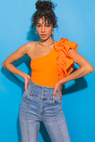 DREAMWORLD OFF THE SHOULDER WOVEN BODYSUIT - By Baano