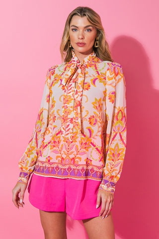 BLOOMING WITH BLISS WOVEN TOP - By Baano
