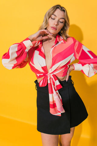 GOOD TIMES ONLY WOVEN TOP - By Baano