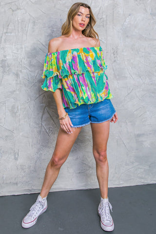 MAGNOLIA SANTA CATERINA WOVEN TOP - By Baano