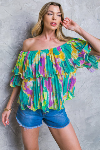 MAGNOLIA SANTA CATERINA WOVEN TOP - By Baano