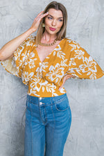 LET THE LIGHT IN BROWN WOVEN TOP - By Baano