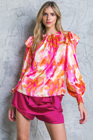 FEELING SPICE WOVEN TOP - By Baano