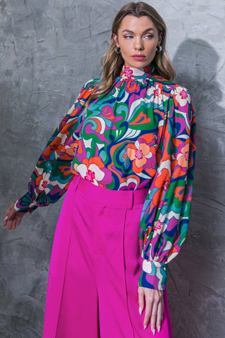 FLOW ALONG WOVEN TOP - By Baano