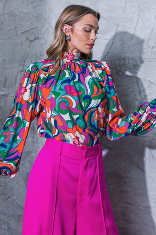 FLOW ALONG WOVEN TOP - By Baano