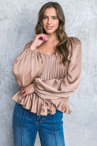 NO MORE DRAMA WOVEN TOP - By Baano