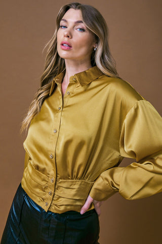 ROMANTIC MOVES WOVEN TOP - By Baano