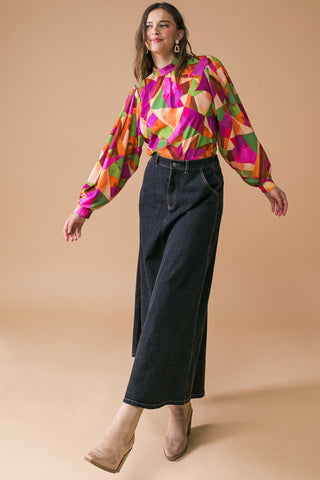 LOOKING AHEAD WOVEN TOP - By Baano