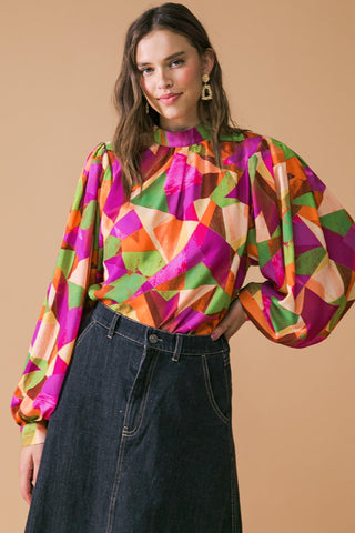LOOKING AHEAD WOVEN TOP - By Baano