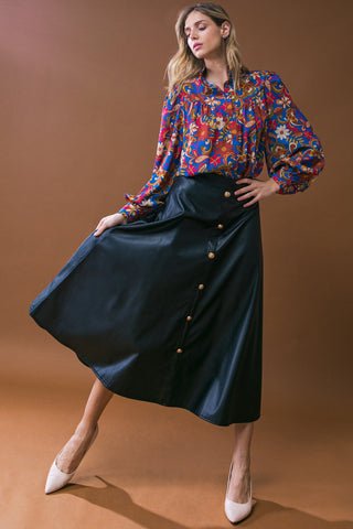 IMPRESSIVE BLOSSOM WOVEN TOP - By Baano