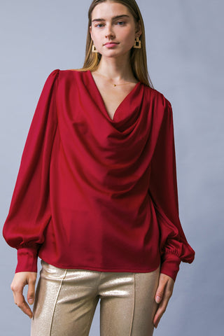 GARDEN SENSATION SATIN TOP - By Baano