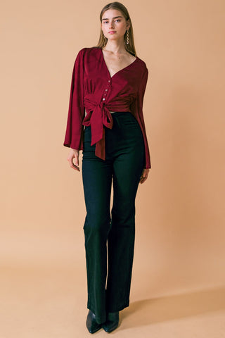 THE RIGHT ADDITION WOVEN TOP - By Baano