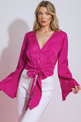 THE RIGHT ADDITION WOVEN TOP - By Baano