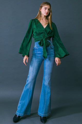 THE RIGHT ADDITION WOVEN TOP - By Baano