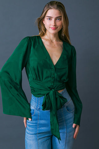 THE RIGHT ADDITION WOVEN TOP - By Baano