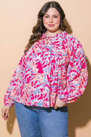 MISTLETOE MOMENT WOVEN TOP - By Baano