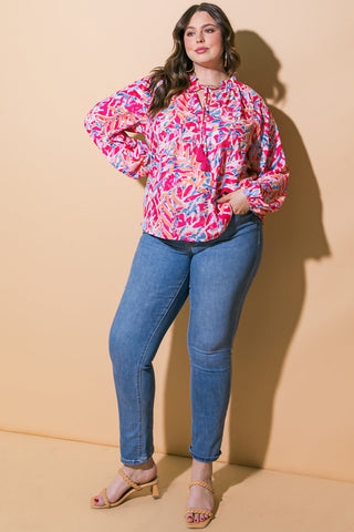 MISTLETOE MOMENT WOVEN TOP - By Baano