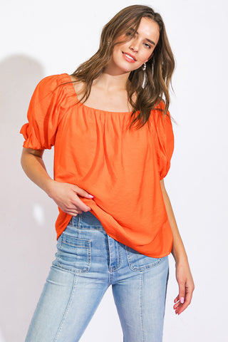 CALL TO ACTION WOVEN TOP - By Baano