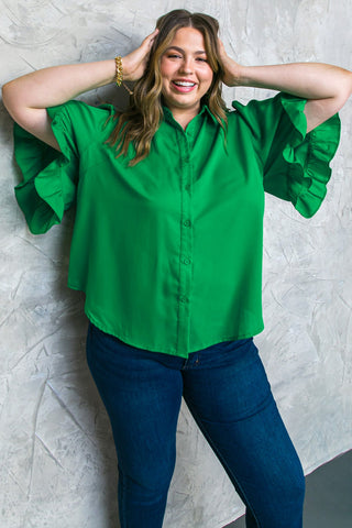 BACK TO BUSINESS WOVEN TOP - By Baano