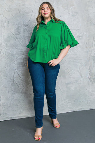 BACK TO BUSINESS WOVEN TOP - By Baano