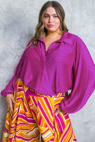 REGAL ROMANCE WOVEN TOP - By Baano