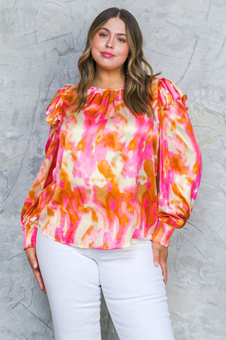 FEELING SPICE WOVEN TOP - By Baano