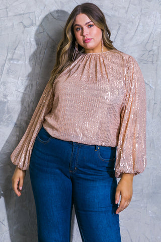 HOPE YOU REMEMBER SEQUIN TOP - By Baano