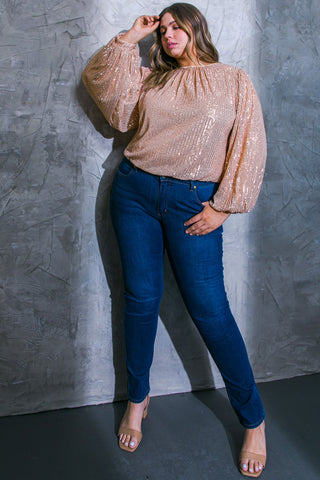 HOPE YOU REMEMBER SEQUIN TOP - By Baano