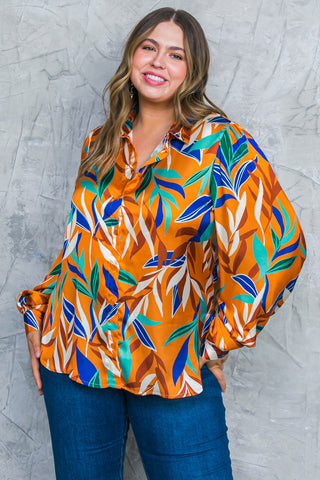 FEELS LIKE FALL WOVEN TOP - By Baano