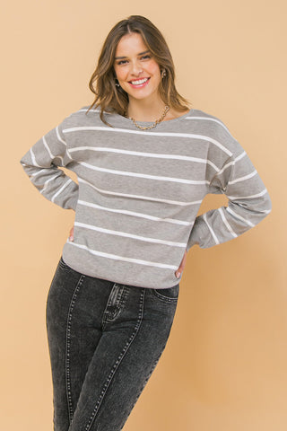 SEASONAL SOPHISTICATION TWIST SWEATER TOP - By Baano
