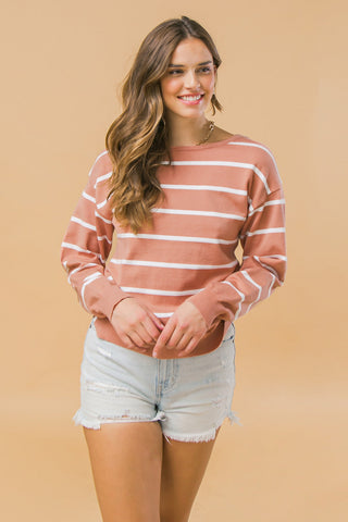 SEASONAL SOPHISTICATION TWIST SWEATER TOP - By Baano