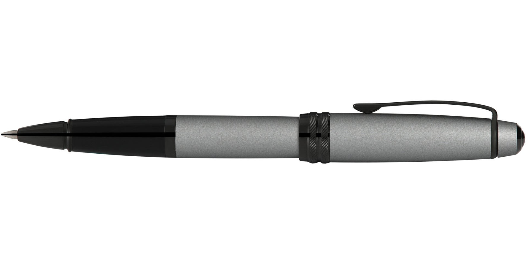 Bailey™ Matte Gray Lacquer Rollerball Pen - By Baano