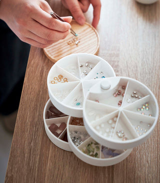 Stacked Jewelry Organizer - Sectioned - By Baano