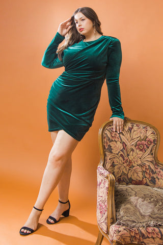 I'M ENCHANTED VELVET MINI DRESS - By Baano