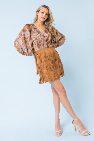 SHE DESERVES A CROWN MINI SKIRT - By Baano
