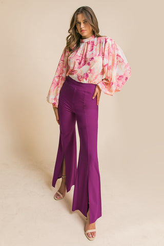 HEY DARLING WOVEN FLARE PANTS - By Baano