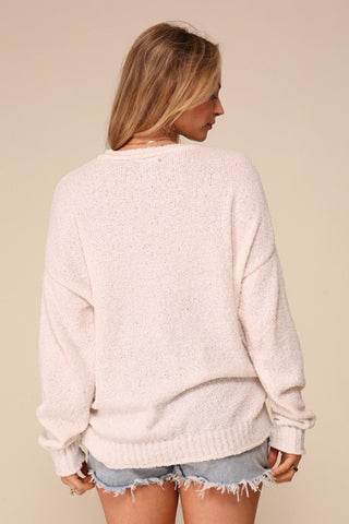 Flag Print Sweater - By Baano