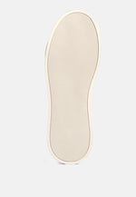 Flakes Lace Detail Low Platform Sneakers