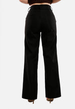 Flared Hem High Waist Pants