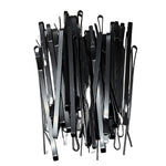 Professional Flat Metal Styling Bobby Pins in Storage Cases - 160pc Pack (Black/Silver/Gold/Multi)
